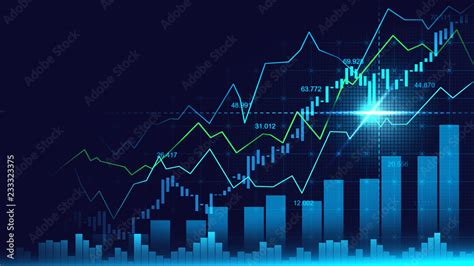 Stock market or forex trading graph in graphic concept Stock Illustration | Adobe Stock