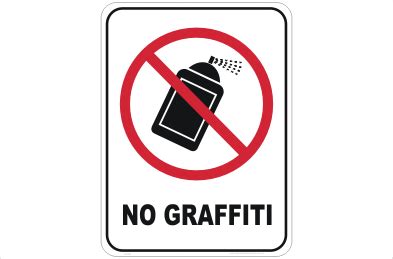 Anti-Graffiti sign - No Graffiti Signs - National Safety Signs