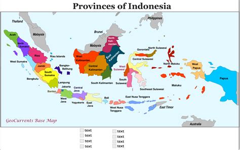 Indonesia - provinces | Peta bergambar, Peta, Peta dunia