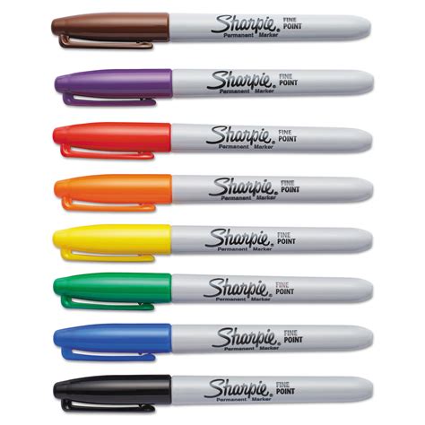 Sharpie SAN30078 Fine Point Permanent Marker, Assorted, 8/Set