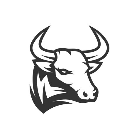 Bull logo vector illustration design, creative and simple design, can uses as logo and template ...