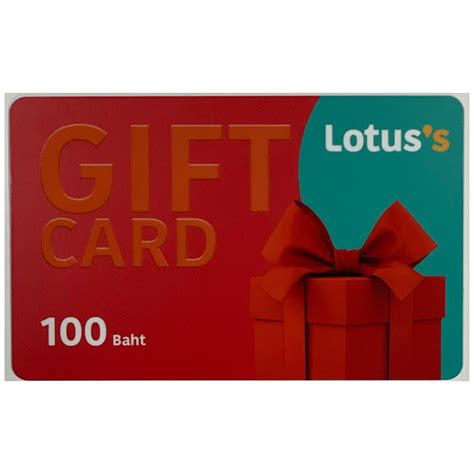 บัตรของขวัญโลตัส / Lotus’s Gift Card มูลค่า 100 บาท (ไม่มีวันหมดอายุ) | Lazada.co.th