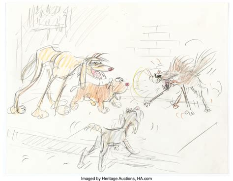 Oliver & Company Concept Sketches Group of 10 (Walt Disney, | Lot #17907 | Heritage Auctions