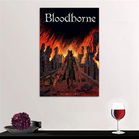 Bloodborne Fire Art Canvas Wallart - Bloodborne Store