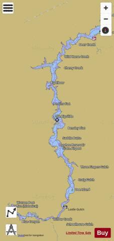 Lake Owyhee Fishing Map | Nautical Charts App