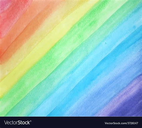 Watercolor rainbow background Royalty Free Vector Image