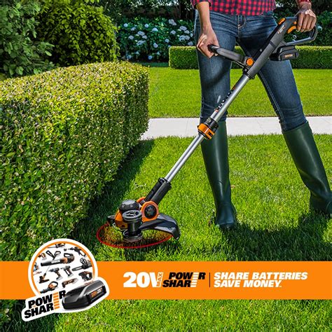 WORX WG163 GT 3.0 20V Cordless Grass Trimmer/Edger with Command Feed ...