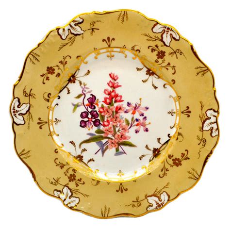 Antique John Ridgway China Gloucester Shape Dessert Plate 1814-1830 No – Vintage Farmhouse Antiques