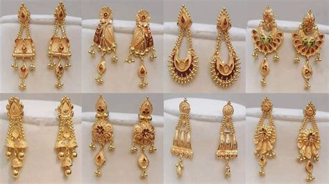 Simple Earring Designs 2022/Light Weight Gold Earrings Jhumki Designs ...