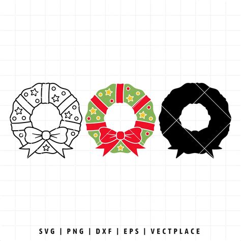 Christmas Wreath SVG - Vectplace