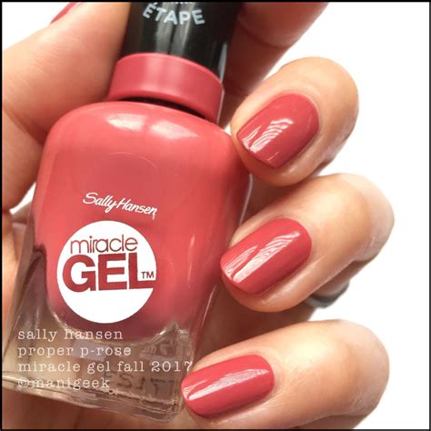 SALLY HANSEN MIRACLE GEL SWATCHES FALL 2017 FRENCH ROMANCE in 2020 | Manicure colors, Gel ...