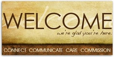 Outdoor Welcome Banner - Grunge Brown - ChurchBanners.com