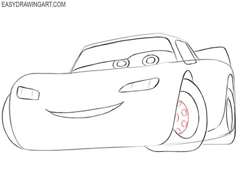 How to Draw Lightning McQueen | How to draw lightning, Lightning ...