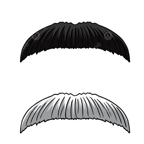 Black And White Chevron Mustache Vector, Mustache, Chevron, Hand Drawn Mustache PNG and Vector ...
