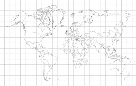 Premium Vector | A map of the world with the countries labeled