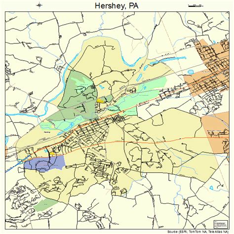 Hershey Pennsylvania Street Map 4234144