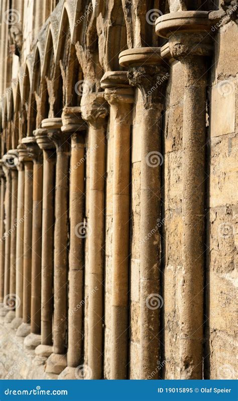 Gothic columns stock image. Image of architectural, granitic - 19015895