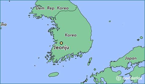 Where is Jeonju, South Korea? / Jeonju, Jeollabuk-do Map - WorldAtlas.com