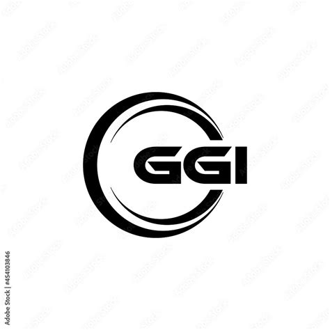 GGI letter logo design with white background in illustrator, vector ...