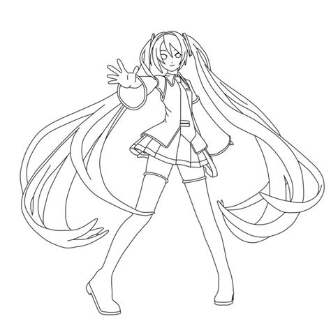 Hatsune Miku Chibi Coloring Pages