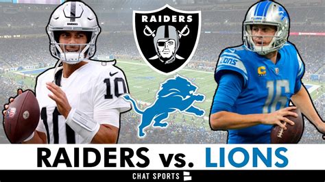 Raiders vs. Lions Prediction + Las Vegas Raiders Keys To Victory ...