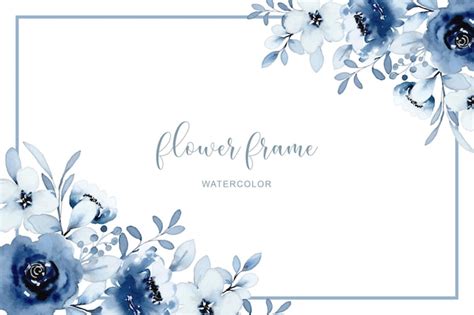 Blue Floral Border Images - Free Download on Freepik