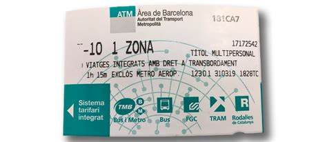 t10 ticket Barcelona metro - Disabled Accessible Travel