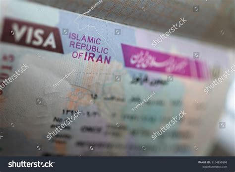 Iranian Visa Passport Stock Photo 2104850198 | Shutterstock