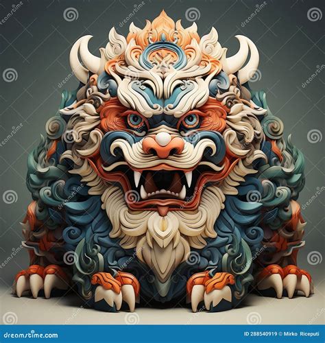 Chinese Mythological Animal Stock Illustration - Illustration of ...