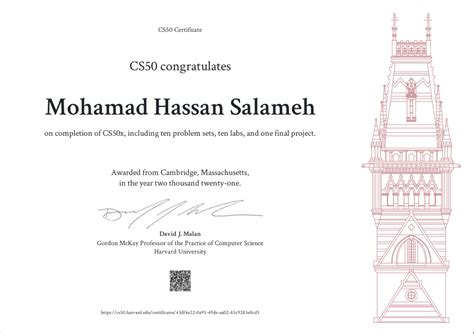 Thank you David J. Malan! I got my certificate! : r/cs50