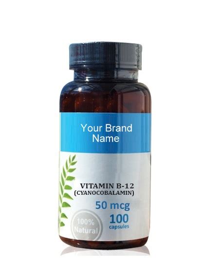 Vitamin B12 Food Supplement Natural Private Label | Wholesale ...