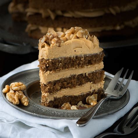 Coffee and Walnut Cake - Charlotte's Lively Kitchen