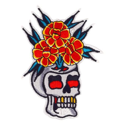 Skull Vase Patch | Embroidered patches, Embroidery patches designs, Patches