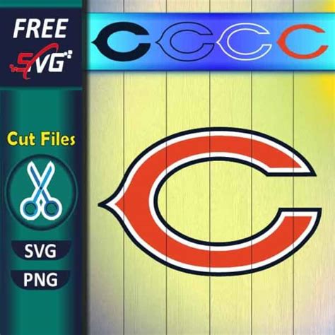 Chicago Bears C logo SVG free for Cricut