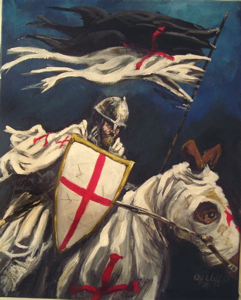 Crusader Knight Painting at PaintingValley.com | Explore collection of ...