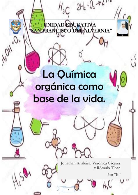 La Química orgánica como base de la vida. by Evelyn Muchagalo - Issuu