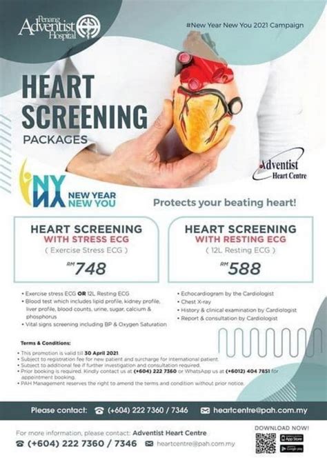 Now till 30 Apr 2021: Penang Adventist Hospital Heart Screening ...