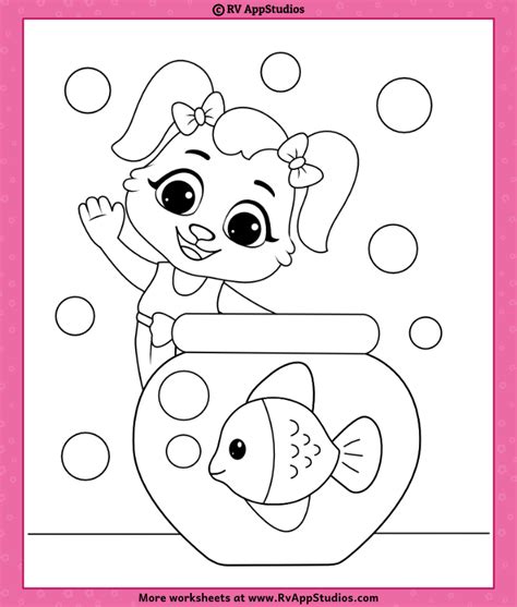 Coloring Pages Fish Aquarium | Printable Fish Aquarium Coloring Pages