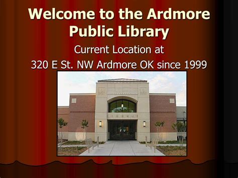 PPT - Ardmore Public Library PowerPoint Presentation, free download - ID:1243048