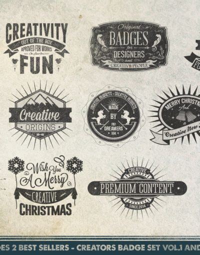 Get Them All - 54 Badges and insignia's (Bundle) for Creative People