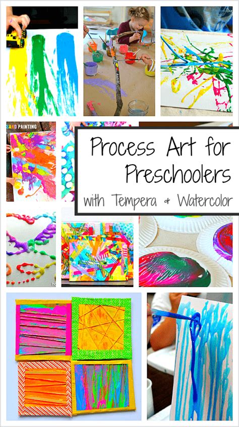 20+ Process Art Activities for Preschoolers Using Paint - Buggy and Buddy