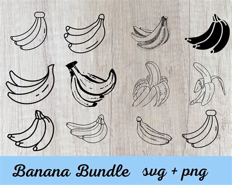 Banana Bunch Svg Banana Png - Etsy