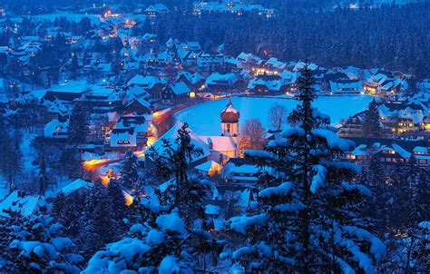 Wallpaper winter, Germany, Baden-Württemberg, Hinterzarten images for desktop, section пейзажи ...