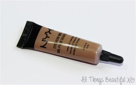 NYX Eyebrow Gel in Blonde Review & Brow Demo - All Things Beautiful XO