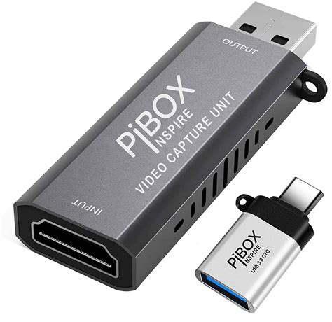 Video Capture Card, PiBOX India, 4K HDMI to USB 3.0 Game Capture Device Aluminium Windows ...