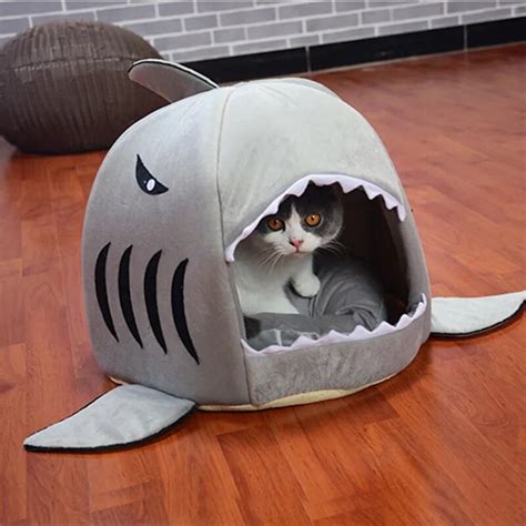 Shark Dog Bed Pet Cat Bed Shark Cats Beds House For Large Medium Small ...