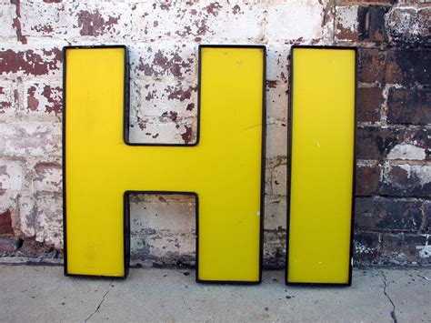 large reclaimed sign letters -- vintage industrial salvage -- T | Letters & Numbers | Old wood ...