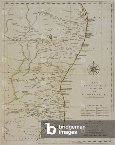 Image of A map of the Coromandel Coast