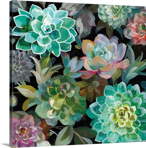 Floral Succulents v2 Crop in 2021 | Canvas art prints, Floral art, Framed canvas art