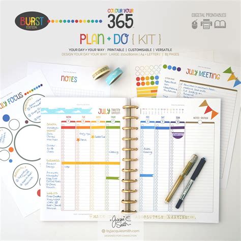 Getting Things Done : managing the stuff in our lives Planner Kit, Printable Planner, Printables ...